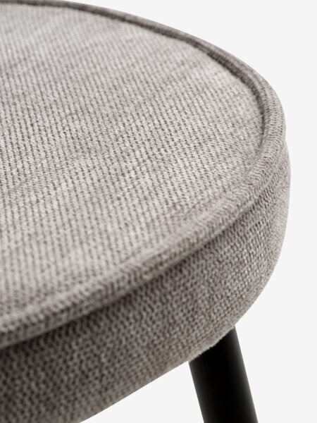 JEGIND D105 natural oak/black + 4 RISSKOV light grey