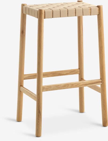 Bar stool VADEHAVET oak/natural
