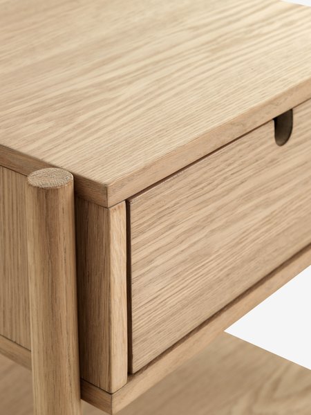 Bedside table DALBY 1 drawer oak