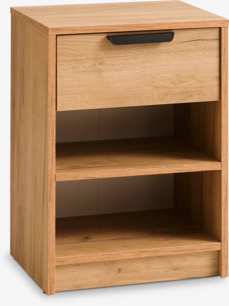 Bedside table JENSLEV 1 drawer oak