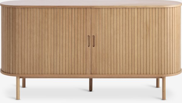 Sideboard LYNGVIG 160 cm 2 Rollläden Eiche natur