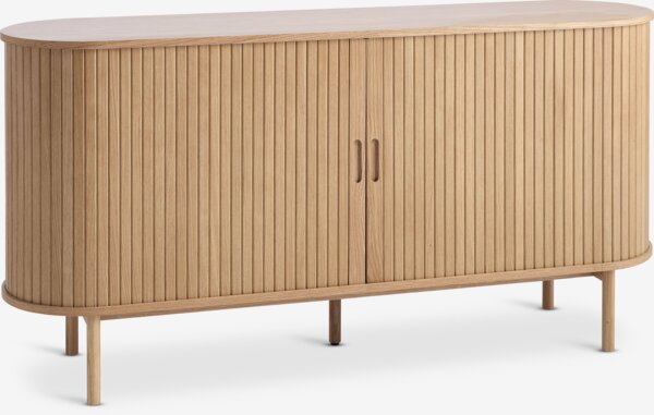 Credenza LYNGVIG L160 ante scorrevoli a rullo rovere natur.