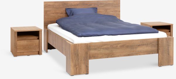 VEDDE Cadru pat 160x200+2 Noptiere