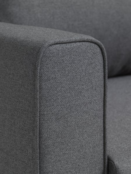 Sofa bed SKILLEBEKK dark grey fabric