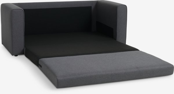 Sofa bed SKILLEBEKK dark grey fabric