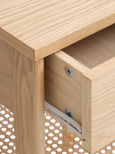 Bedside table FAVRSKOV 1 drawer oak