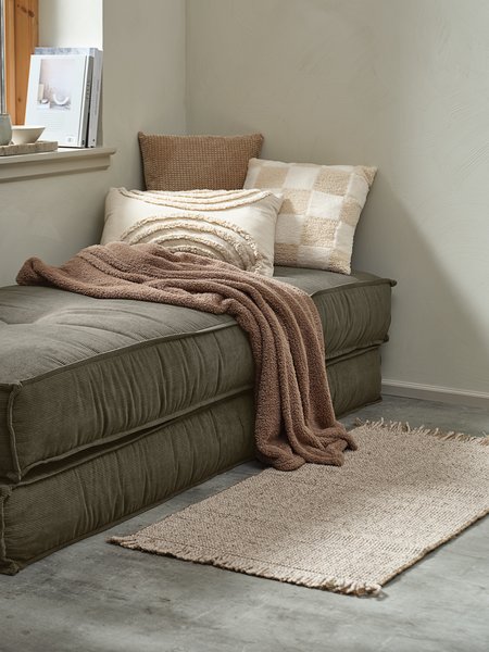 Fleecedecke HASSELURT 130x170 Fleece beige dunkel