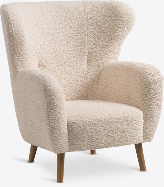 Armchair VILDSUND off-white fabric