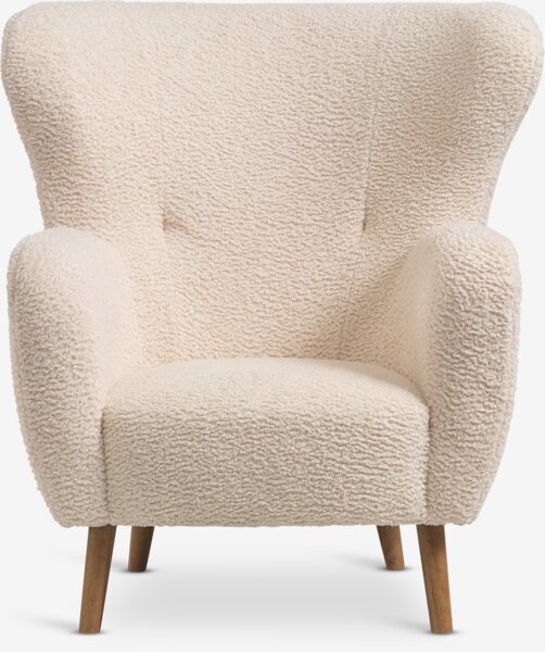 Armchair VILDSUND off-white fabric