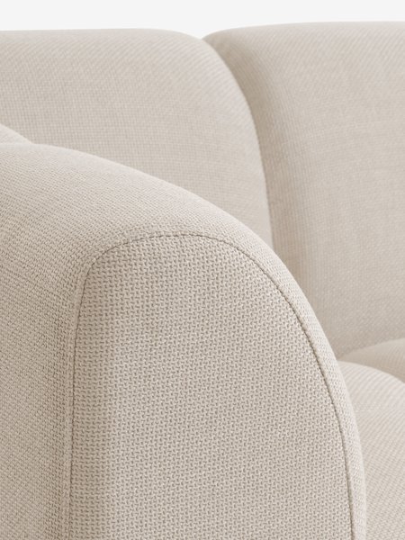 Schäslongsoffa ALLESE vänster beige tyg