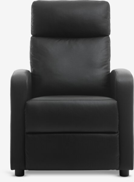 Recliner HADRUP black faux leather