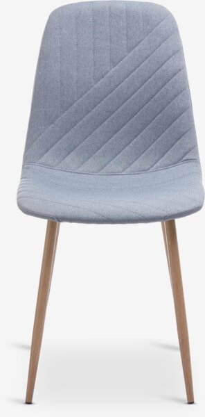 Silla de comedor JONSTRUP azul claro/roble