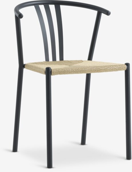 Dining chair JYDERUP black/natural