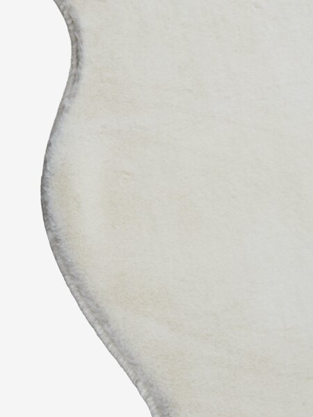 Tappeto effetto pelliccia OXEL 60x90 cm bianco