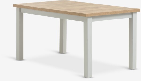 Dining table MARKSKEL 90x150/193 light grey/oak colour