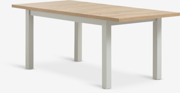 Dining table MARKSKEL 90x150/193 light grey/oak colour