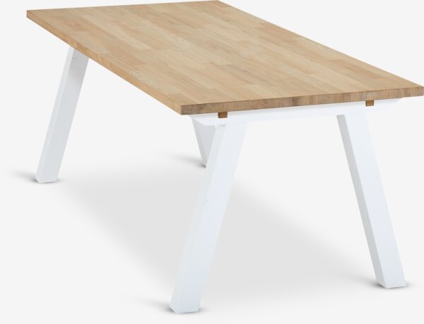 Table SKAGEN 90x150 chêne/blanc