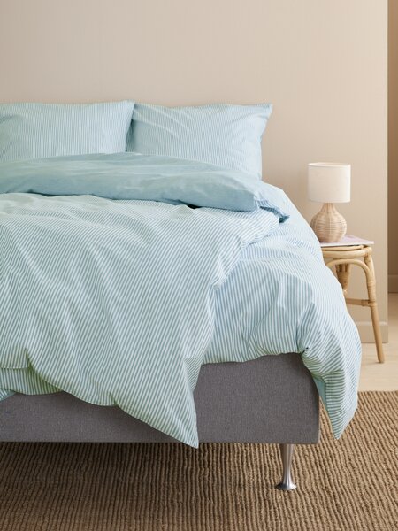 Duvet cover set SHEILA Yarn dyed Double blue