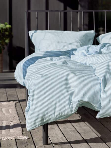 Duvet cover set SHEILA Yarn dyed Double blue