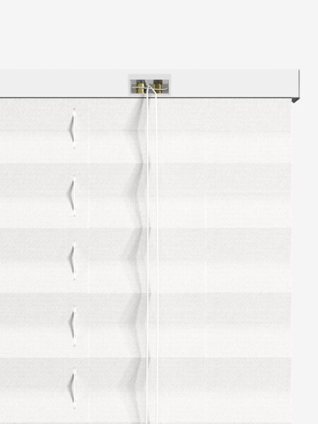 Plisségardin SLOTSHOLMEN 80x130 cm hvid