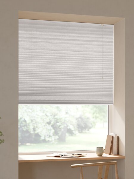 Plisségardin SLOTSHOLMEN 80x130 cm hvid