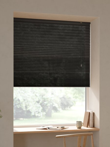 Plisségardin SLOTSHOLMEN 80x130 cm sort