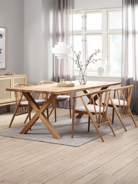 Table GRIBSKOV L230 chêne + 4 chaises ARNBORG chêne