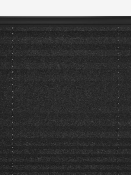 Plisségardin ENDELAVE 130x160cm svart trådløs