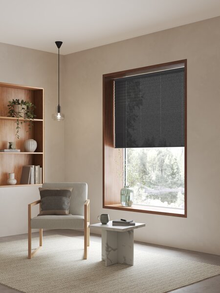 Plisségardin ENDELAVE 100x160cm grå trådløs