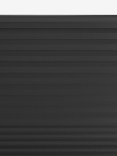 Plisségardin lystett ALS 140x160cm svart trådløs