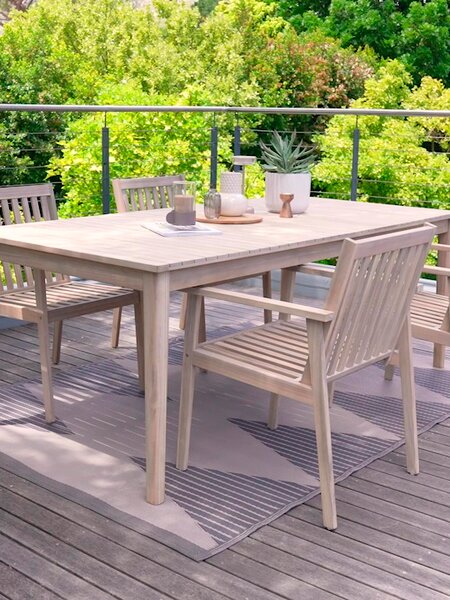 Mesa de jardín KOLLEN A100xL205 madera dura