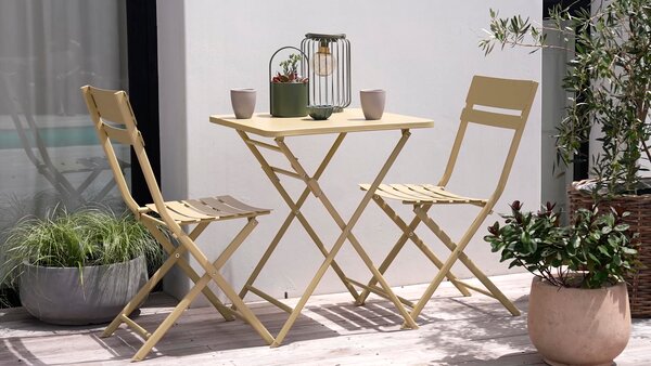 Bistro-Set ABORG B60xL60 gelb