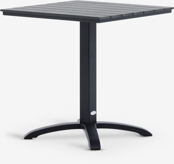 HOBRO L70 table + 2 JEKSEN chaises noir