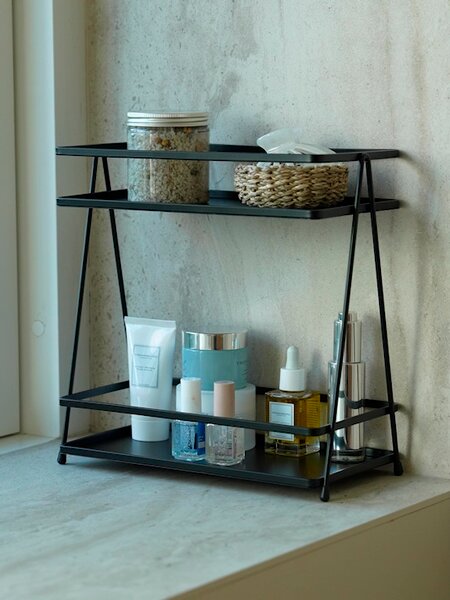 Bathroom shelving unit NACKA W14xL26xH28cm black