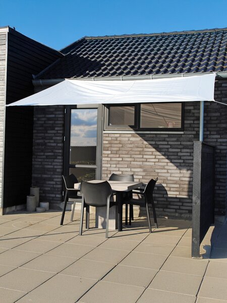 Voile d'ombrage HOLD-AN l250xL300 blanc cassé