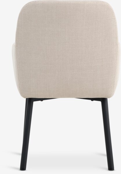 Sedia SOTTRUP tessuto beige/nero