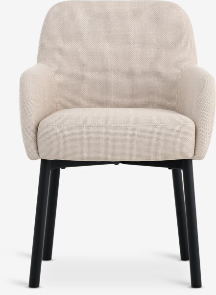 Sedia SOTTRUP tessuto beige/nero