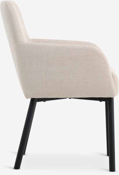 Sedia SOTTRUP tessuto beige/nero