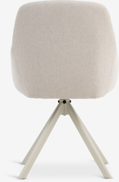 Spisestol ROSTRUP sving beige stoff