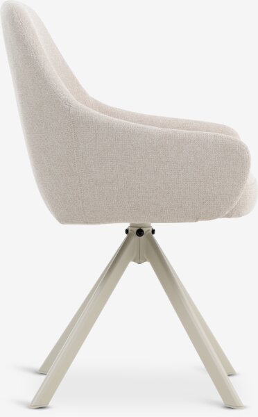 Spisestol ROSTRUP sving beige stoff