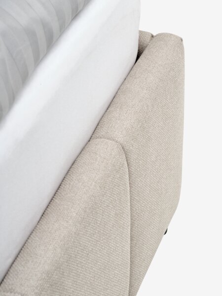 Struttura letto VEMMELEV 90x200 cm tessuto beige
