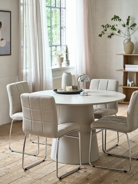 Tavolo da pranzo KLIPLEV Ø120 cm color travertino/beige