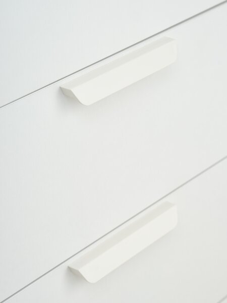 Wardrobe JENSLEV 144x176 3 doors 3 drawers white