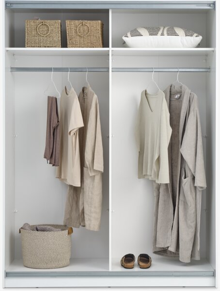Wardrobe RABERG 150x200 w/mirror white