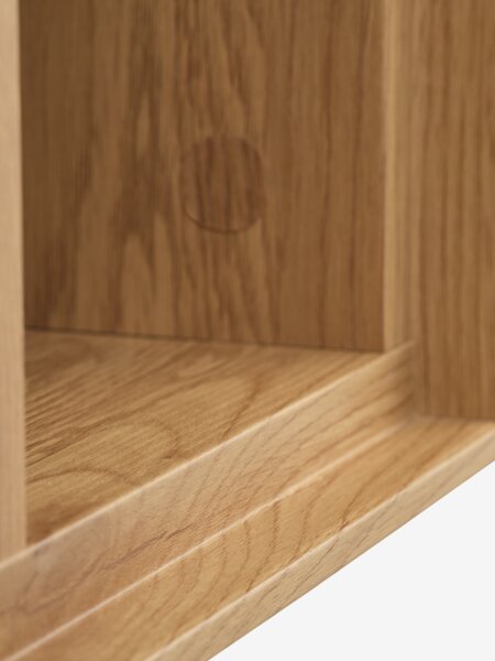Cabinet GEDSER 4 compartments warm oak colour