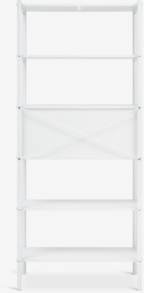 Scaffale LINDVED 6 ripiani 2 ante bianco