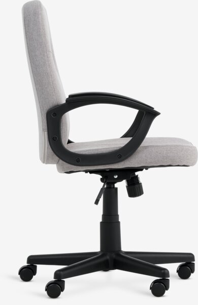 Office chair NIMTOFTE grey fabric/black