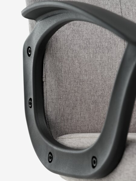 Office chair NIMTOFTE grey fabric/black