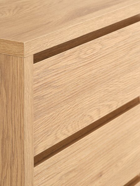 Scrivania LIMFJORDEN 60x120 cm 4 cassetti color rovere caldo
