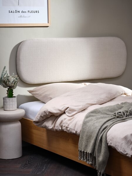 Estructura cama ELLINGE 135x190 almacenaje color roble